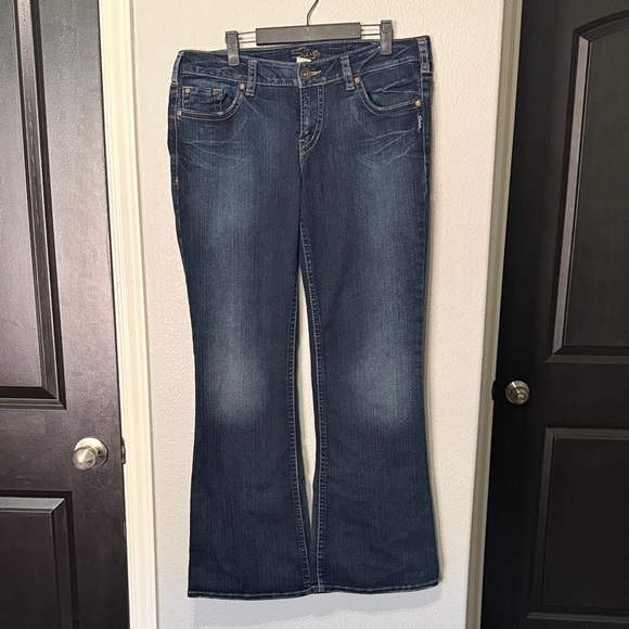 Silver Jeans Denim - Silver Jeans Dark Blue Flared Jeans